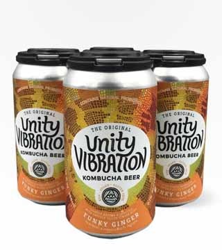 Unity Vibration Kombucha Beer Funky Ginger 4 Cans 12 oz