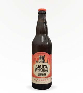 Unity Vibrations Raspberry Kombucha Beer 22 oz Bottle
