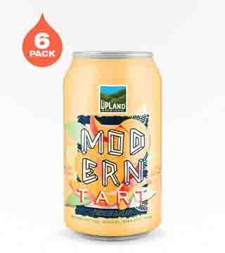 Upland Brewing Modern Tart Kettle Apricot Sour Ale 6 Cans (12oz)