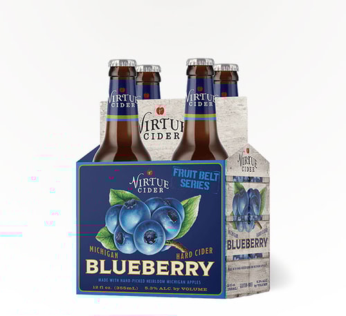 Virtue Cider Fruit Belt Blueberry 4 Bottles (12oz)
