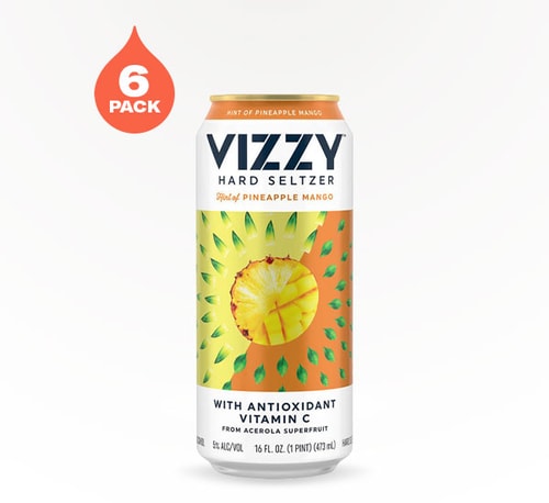 Vizzy Pineapple Mango Hard Seltzer 6 Cans (16oz)