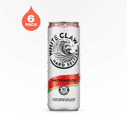 White Claw Hard Seltzer Watermelon 6 Cans (12oz)