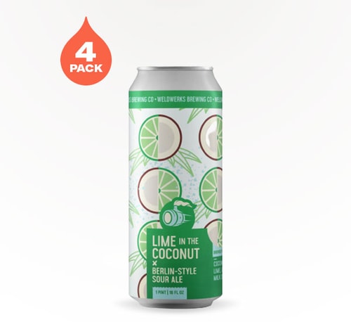 WeldWerks Brewing Lime in the Coconut Sour Ale 4 Pack (16oz)