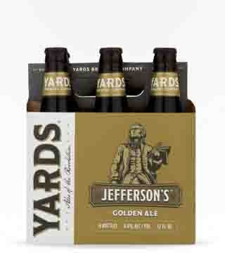 Yards Brewing Jefferson's Golden Ale 6 Bottles 12 oz