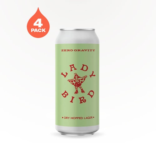 Zero Gravity Craft Brewery Lady Bird Dry Hopped Lager 4 Pack (16oz)