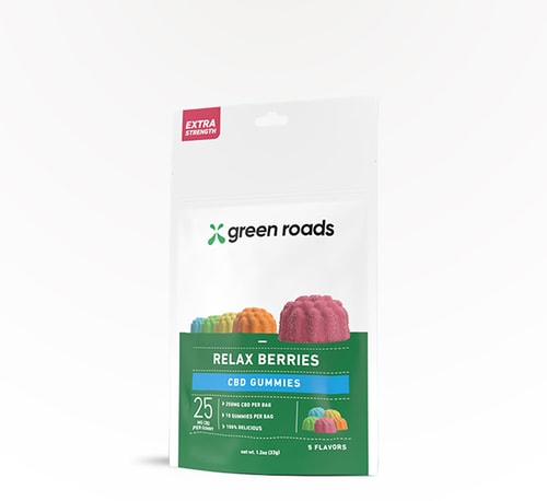Green Roads Gummies Relax Berries Mixed Flavors 250 mg 10 count