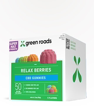 Green Roads Gummies Relax Berries Mixed Flavors 750 mg 30 count