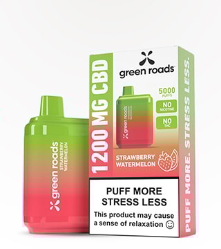 Green Roads Disposable 5000 Strawberry Watermelon 1200 mg Single