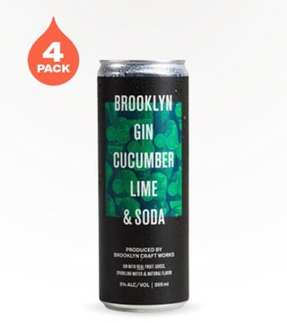 Brooklyn Craft Works Brooklyn Gin Cucumber Lime and Soda 4 Cans 12 oz