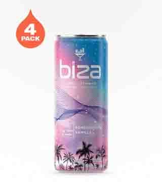 Biza Pomegranate Vanilla Sparkling Cocktail 4 Cans 12 oz