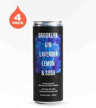 Brooklyn Craft Works Brooklyn Gin Lavender Lemon and Soda 4 Cans 12 oz