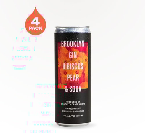 Brooklyn Craft Works Brooklyn Gin Hibiscus Pear and Soda 4 Cans (12oz)