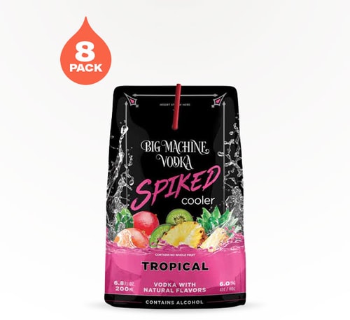 Big Machine Spiked Cooler Cooler Tropical 8 Cans 6.8 oz