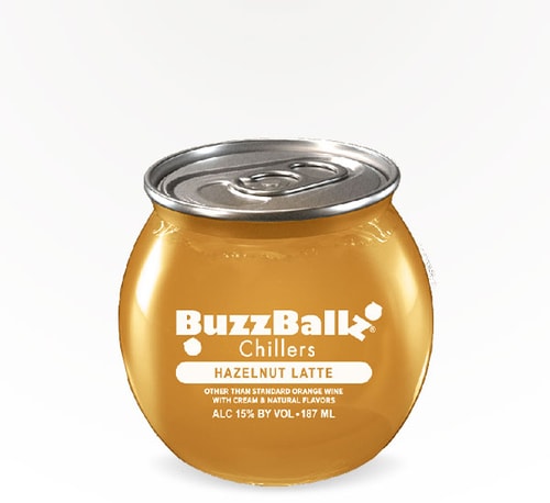 Buzzballz Chillers Hazelnut Latte 187ml (Bottle)