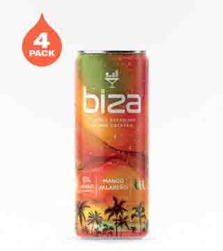 Biza Mango Jalapeño Sparkling Cocktail 4 Cans 12 oz