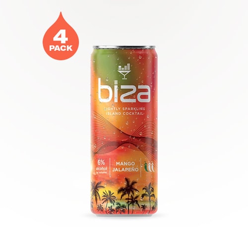 Biza Mango Jalapeño Sparkling Cocktail 4 Cans (12oz)