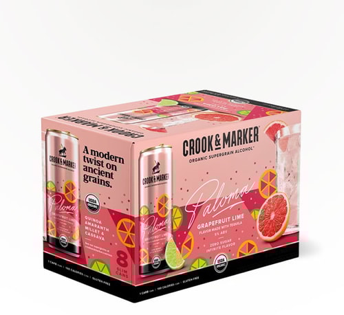 Crook and Marker Grapefruit Lime Paloma 12 Cans (11.2oz)