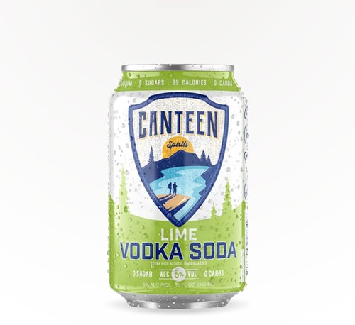 Canteen Spirits Lime Vodka Soda 12oz (Can)