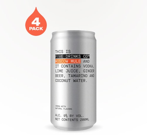 Five Drinks Moscow Mule 4 Bottles (200ml)