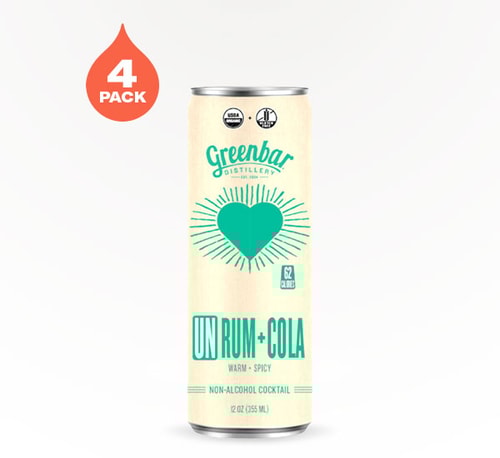Greenbar Non-Alcoholic UN Rum and Cola 4 Cans (12oz)