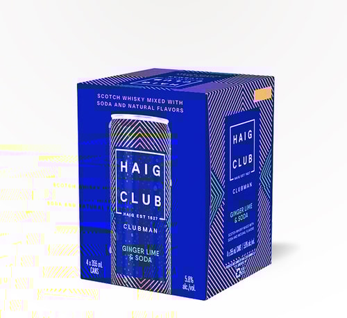 Haig Club Ginger Lime and Soda 4 Cans (12oz)