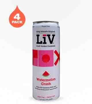LiV Vodka Cocktails Watermelon Crush 4 Cans 12 oz