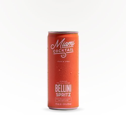 Miami Cocktail Mango Peach Rosé Bellini Spritz 250ml (Can)