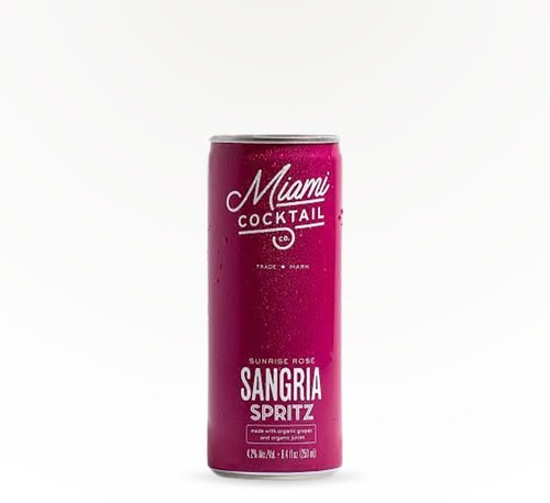 Miami Cocktail Sunrise Rosé Sangria Spritz 8.4oz (Can)