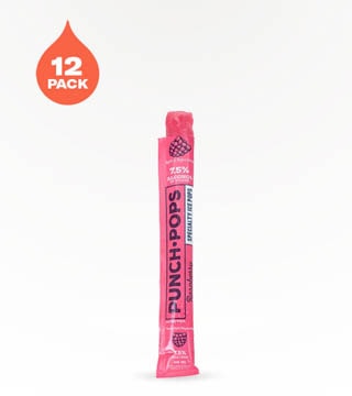 PunchPops 100 ml Raspberry Freeze Pops 12 Pack