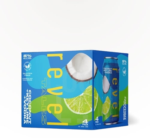 Revel Tales Coconut Key Lime Vodka 4 Cans (12oz)