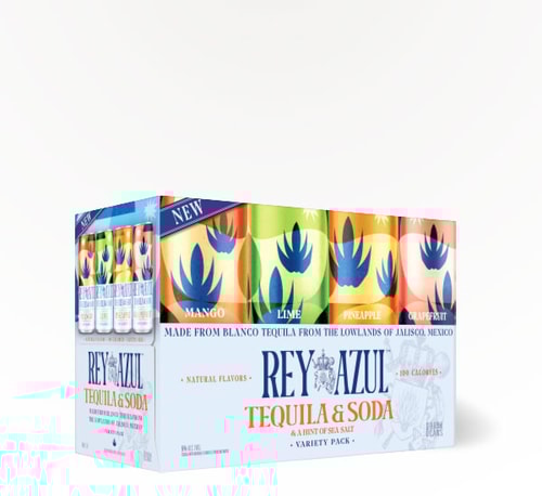Rey Azul Tequila Soda Variety Pack 8 Cans (12oz)