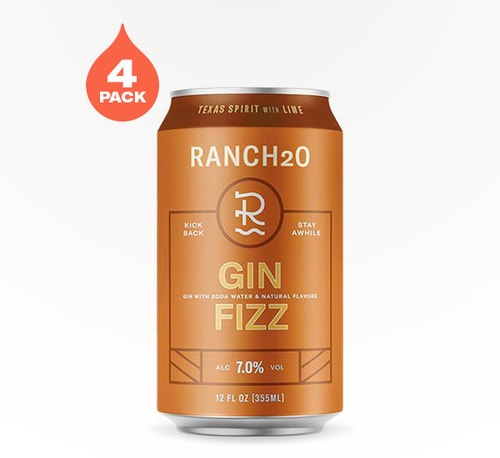 RANCH2O Gin Fizz 4 Cans (12oz)