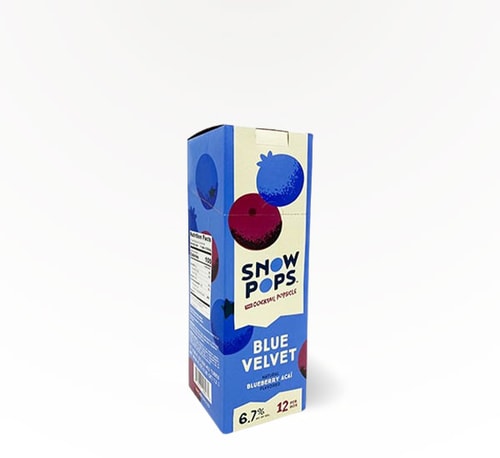Snow Pops Blue Velvet Blueberry Açaí 12 Bottles 3.38oz