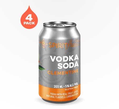 Spiritfruit Clementine Vodka Soda 4 Cans (12oz)