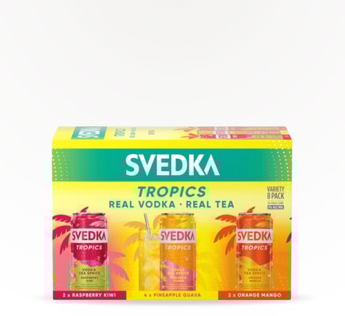 Svedka Tropics Vodka Tea Spritz Variety Pack 8 Cans (12oz)