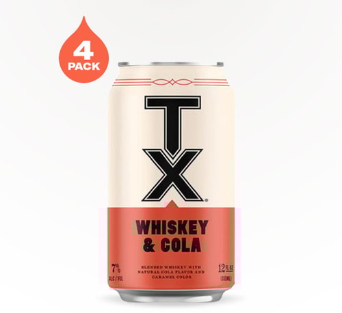 TX Hill Country Whiskey and Cola 4 Cans (12oz)