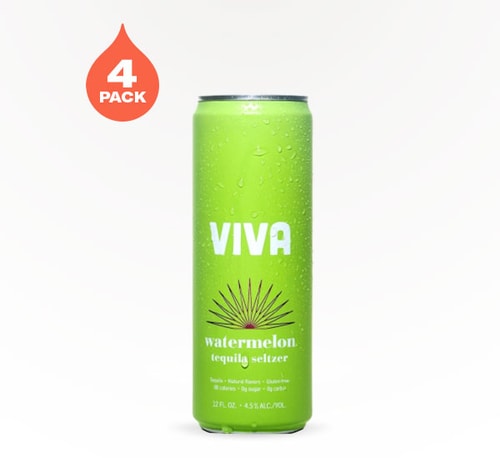 Viva Tequila Seltzer Watermelon 4 Cans (12oz)