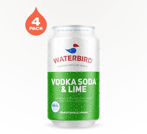 Waterbird Vodka Soda and Lime 4 Cans (12oz)