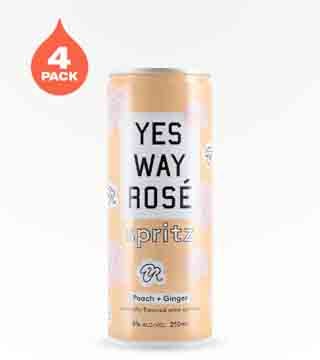 Yes Way Rosé Peach and Ginger Spritz 4 Cans 250 ml
