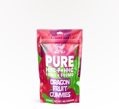 Hemp Living Gummies PURE Dragon Fruit 10 mg 10 count