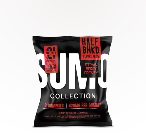 Half Bak'd Gummies SUMO Strawberry Frenzy 420 mg Single