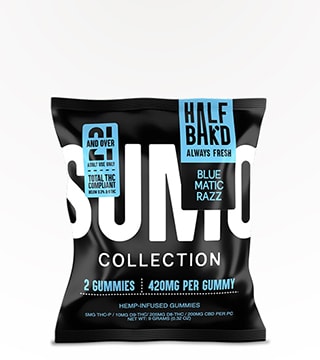 Half Bak'd Gummies SUMO Bluematic Razz 420 mg Single