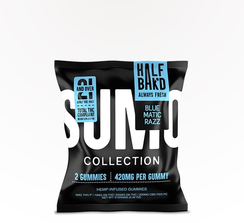 Half Bak'd Gummies SUMO Bluematic Razz 420 mg Single