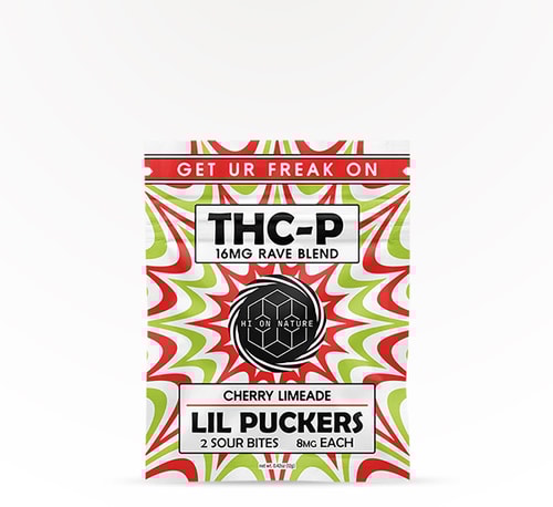 Hi On Nature Sour Bites Rave Blend Cherry Limeade 16 mg 2 count