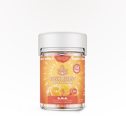 Kush Burst Gummies Orange Mango Guava 500 mg 10 count