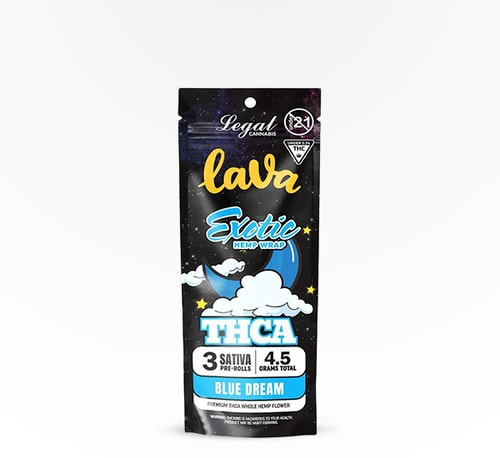 Lava Pre-Roll Exotic (SAT) Blue Dream 4.5 g 3 count