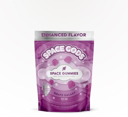 Space Gods Gummies Grape Galaxy 900 mg 15 count