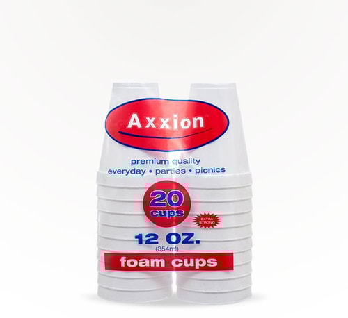 Axxion 12 oz Foam Cups 20 Pack
