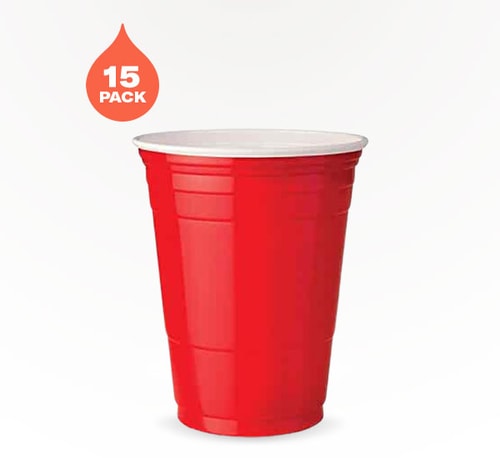 Axxion 16 oz Deluxe Red Plastic Cup 15 Pack