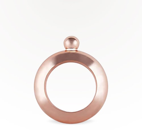 Blush Gold Bracelet 4 oz Flask Single